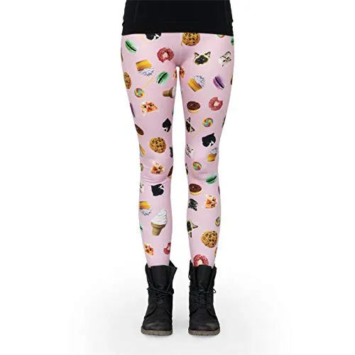 cosey - Festival-Party-Line Leggings (Einheitsgröße) - (Cats and Sweets)