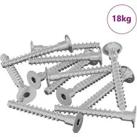 vidaXL Sechskantschraube 5 x 40 mm - Zink-beschichtet, 5143 Stück - Robuste Sechskantschraube aus Eisen mit schützender Zinkbeschichtung. Ideal für vielfältige Anwendungen im Innen- und Außenbereich. Hohe Stabilität und einfache Montage für jeden DIY-Projekt.