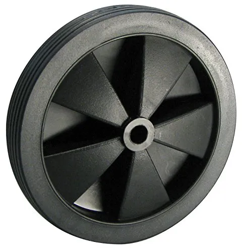 Dörner + Helmer 709132 Leichtes Rad, PVC-Bereifung mit Kunststofffelge, Schwarz