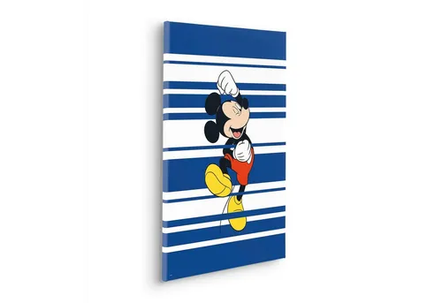Leinwandbild Mickey Rockstar 40x60 cm - Bilder & Drucke, stylisches Mickey Mouse Design für ein rockiges Ambiente in jedem Raum.