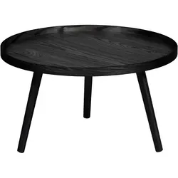 Beistelltisch Mesa aus Holz, Schwarz, L