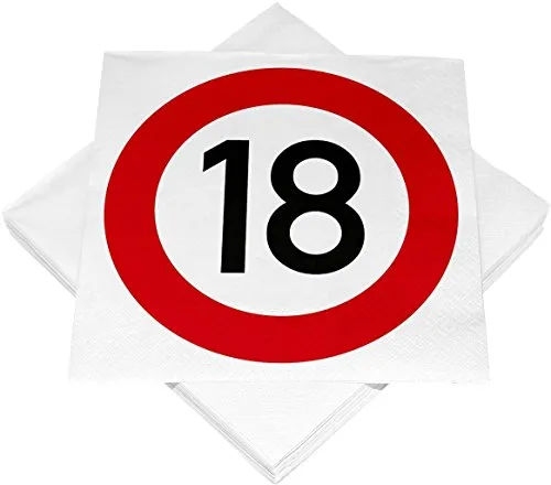 Servietten mit Motiv 18 20