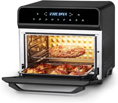 Ufesa Magnum Heißluftfritteuse XXL 23L - Heißluftfritteuse mit 8 Programmen, 1800W und digitaler Steuerung. Energieeffizient und ölfrei für kalorienarme Gerichte, ideal für die Zubereitung großer Mengen.