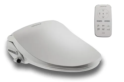 LEEVENTUS Dusch-WC Toilettendeckel J850R SV - Luxuriöse Intimreinigung - Dusch-WC mit Durchlauferhitzer-Technologie für unbegrenzt warmes Wasser. Premiumqualität „Made in Korea“ mit einfacher Selbstmontage und 30 Tage Rückgaberecht. Ideal für optimale Hygiene und Komfort.