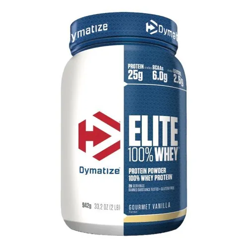 Dymatize Elite 100% Whey 942g – Hochwertiges Protein - Hochwertiges Whey Protein von Dymatize mit 25g Protein pro Portion. Ideal für Sportler zur Unterstützung der Regeneration nach dem Training – mit geprüfter Qualität und hervorragendem Geschmack.