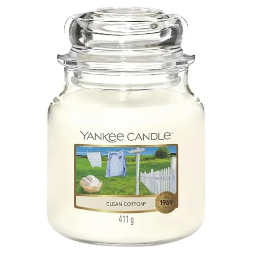 Produktbild Yankee Candle® Clean Cotton Duftkerze Mittleres Glas 411g
