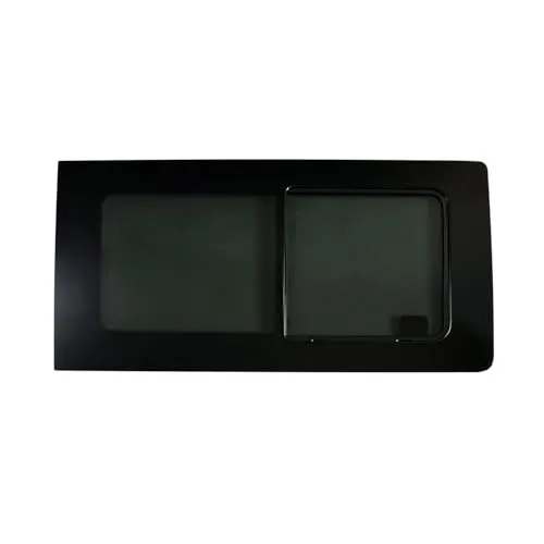 OMAC Schiebetürfenster für VW T6 T6.1 (2015-2024) rechts - Hochwertiges Umrüstglas aus gehärtetem Sicherheitsglas für VW T6 T6.1. Stilvolles Design mit dunkler Rauchtönung und E-Kennzeichnung. Ideal für die Umwandlung Ihres Kastenwagens in ein Wohnmobil.