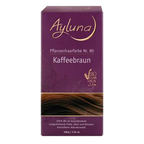 Ayluna Pflanzenhaarfarbe Kaffeebraun 100 g