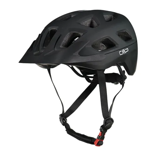 CMP MTB Helmet nero (U901) M - Fahrradhelm mit 21 Belüftungsöffnungen für optimale Luftzirkulation und komfortable Passform durch innovatives Drehscheibensystem, ideal für Mountainbiker.