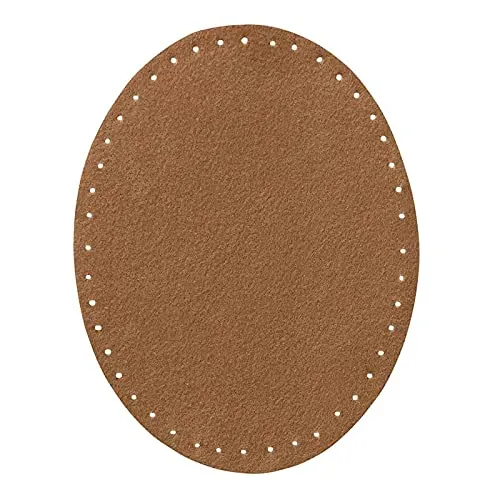 Mono Quick 100xx 2er Flicken Wildlederimitat, Applikation, Bügelbild, Patch Oval (10045 - Beige)