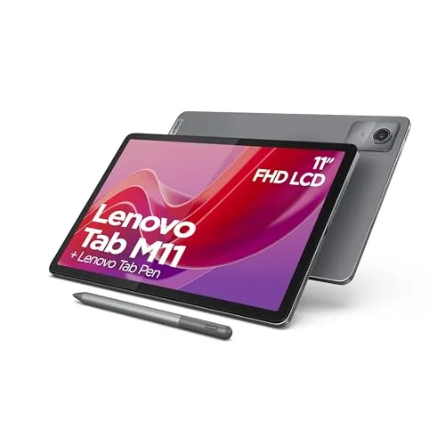 Lenovo Tab M11 - 11 Zoll Tablet mit Pen und Folio - Tablets - 11 Zoll Full HD Display für gestochen scharfes Streaming, Dolby Atmos Lautsprecher für beeindruckenden Klang und inkl. Tab Pen für kreatives Arbeiten.
