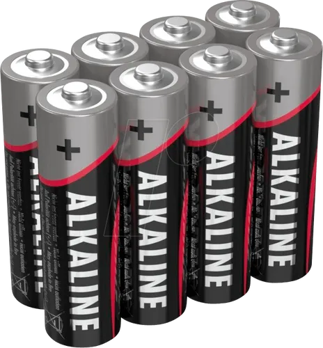ANS 5015280 - Red, Alkalinebatterie, AA (Mignon), 8er-Pack