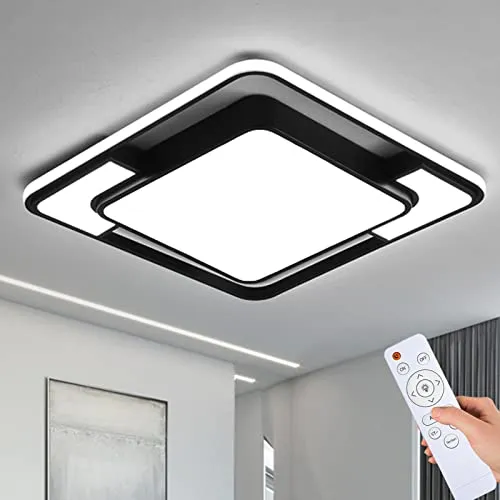 Style home LED Deckenleuchte 90W dimmbar mit Fernbedienung - Elegante 90W LED Deckenlampe für Räume bis 15m². Dimmbar und blendfrei, sorgt sie für angenehmes Licht. Inklusive Fernbedienung zur einfachen Anpassung von Farbe und Helligkeit. Einfache Montage ohne zusätzlichen Aufwand!