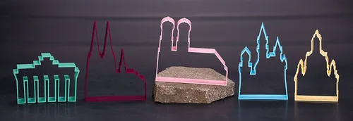 phil goods 5er Set Ausstecher Ausstechform Deutschland Wahrzeichen Kunststoff