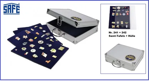 Pins ALU Sammelkoffer SAFE 240 für 80 Anstecknadeln von SAFE