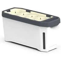 GUSTA GARDEN Harry Herbs 4in1 Kräutertopf Weiß mit Bewässerungssystem - Vielseitiger Kräutertopf für Indoor & Outdoor: Anbau von Kräutern, Gemüse und Microgreens. Durch das innovative Bewässerungssystem bleibt die Erde optimal feucht. Ideal für jeden Platz, auch auf dem Balkongeländer.