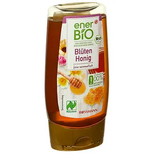 enerBiO Blütenhonig Bio-Honig, 350 g - Purer Genuss - Sonstige Speisen: Aus kontrolliert biologischem Anbau, ideal als süßes Topping für Joghurt oder Waffeln mit ausgewogenem Aroma.