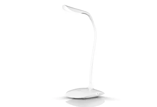 Brandson Schreibtischlampe Bürolampe, Tischleuchte, leuchtstarke 70 Lumen, Energiesparend, 3 Watt, mehrere Helligkeitsstufen, LED fest integriert, warmweiß, Stromsparend, 3 Helligkeitsstufen, Batteriebetrieb möglich