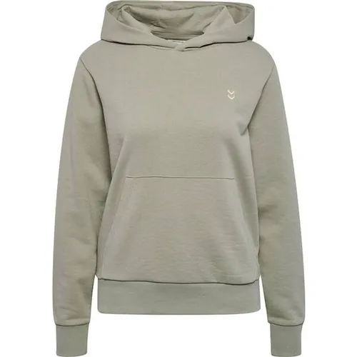 HUMMEL Damen Kapuzensweat hmlPULSE CO REGULAR W SWEAT HOODIE - Shirts & Tops – Weicher Sweatstoff mit bequemer Passform, Kapuze für zusätzliche Wärme und stylisches Chevron-Logo, speziell für Frauen entworfen.