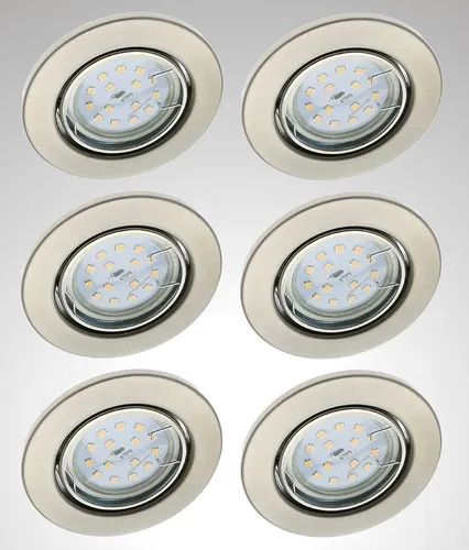 TRANGO LED Einbauleuchte 6er Set, dimmbar von Trango