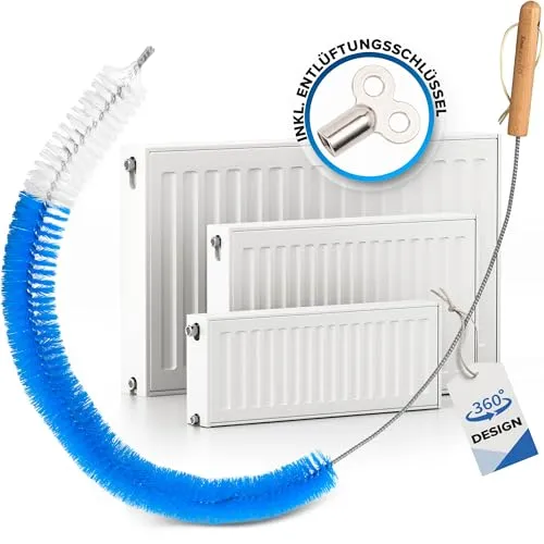 PEARWAY Heizkörperbürste inkl. Entflüftungsschlüssel