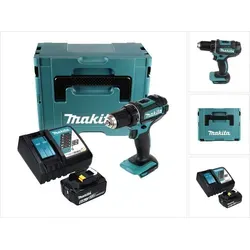 Makita DDF 482 RG1J Akku Bohrschrauber 18 V - Akkuschrauber mit 62 Nm Drehmoment, inklusive 6,0 Ah Akku und Ladegerät – ideal für anspruchsvolle DIY-Projekte und professionelle Anwendungen.
