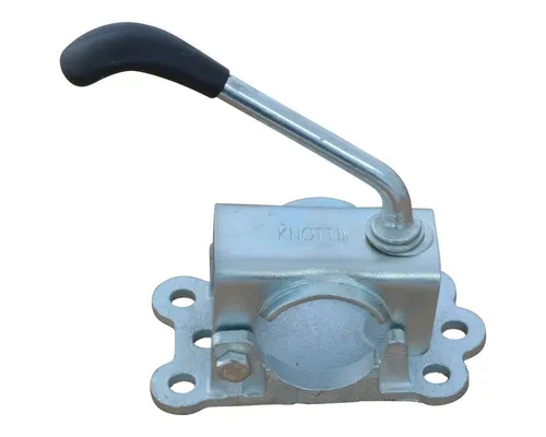 Knott Anhänger Klemmhalter Ø48 mm - Guß -LBG48 - Klemmschelle für Stützrad / Stützen