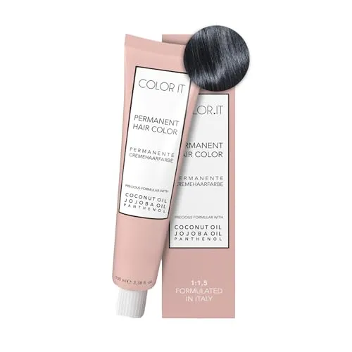 COLOR.IT by BM - Permanente Haarfarbe in Salonqualität, 100ml (7.111 Mittelblond Asch Extra, 1er Pack)