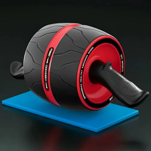 Sport-Knight® Bauchtrainer Rolle mit abgewinkeltem Griff und Kniematte