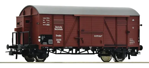 Roco 6600038 Gedeckter Güterwagen DRG 1:87 Spur H0 DC Neu OVP