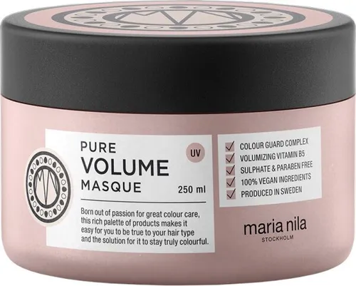 Maria Nila Pure Volumen Maske 250ml - Shampoos & Spülungen, volumengebende Pflege für alle Haartypen, ohne Parabene und Sulfate, vegan und umweltfreundlich.