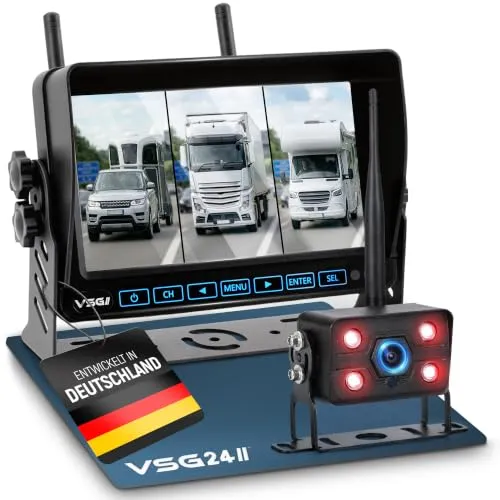 VSG24 7“ Element Wired PRO HD Rückfahrsystem für Wohnmobile & LKW