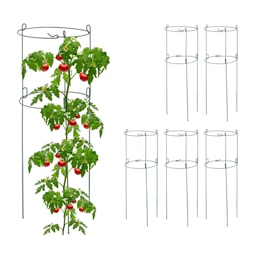 Rankhilfe Rankstütze 6er Set Pflanzenhalter Pflanzenstütze Tomaten-Rankhilfe
