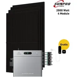 Balkonkraftwerk 2000 Watt Komplettset mit Zendure SolarFlow - Effizientes Balkonkraftwerk mit bifazialen Modulen (2000 W) und 2,4 kWh Speicher. Ideal zur Stromerzeugung für den eigenen Bedarf, mit integriertem Wechselrichter für einfachen Einsatz.