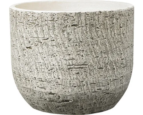 Übertopf Soendgen Portland Keramik Ø 15 cm H 13 cm Rindenoptik