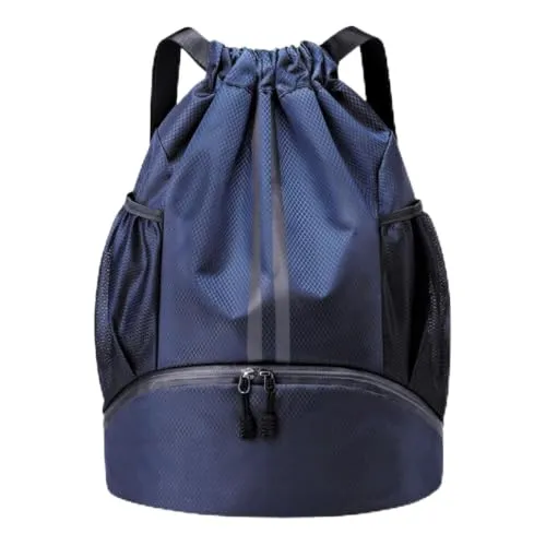 Sportrucksack/Turntasche Marineblau 46 x 35 cm Unisex | Mit Seitentaschen, Verstellbare Träger