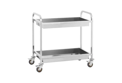 Royal Catering Servierwagen 2 Mulden Edelstahl von Royal Catering