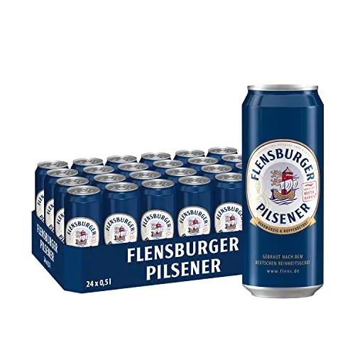 Flensburger Pilsener Bier Dose (24 x 0.5 L) – Unverwechselbarer Genuss