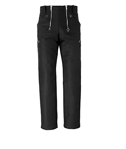 JOB Doppel-Pilot-Zunfthose für Dachdecker/Zimmermann, schwarz, gerade Form (44) - Arbeitshosen mit robuster Doppel-Pilot-Qualität, ideal für Dachdecker und Zimmerleute, bietet hohen Tragekomfort und Langlebigkeit.