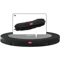 Berg Trampolin-Randabdeckung Ersatzteil Favorit - InGround 380 schwarz mit weißem Rand - Trampolinrandabdeckungen - Robuste und sichere Abdeckung für Ihr InGround Trampolin, schützt vor Verletzungen und sorgt für Langlebigkeit.