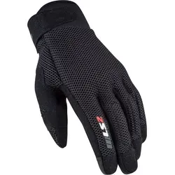 LS2 Cool Mesh Motorrad Handschuhe, schwarz, Größe 2XL für Männer