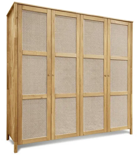 Trendmöbel24 Kleiderschrank FRIA 4 Türen aus Wildeiche von Trendmöbel24