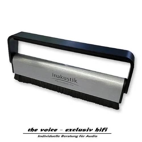 Inakustik Plattenbürste disk brush mit Kohlefaser