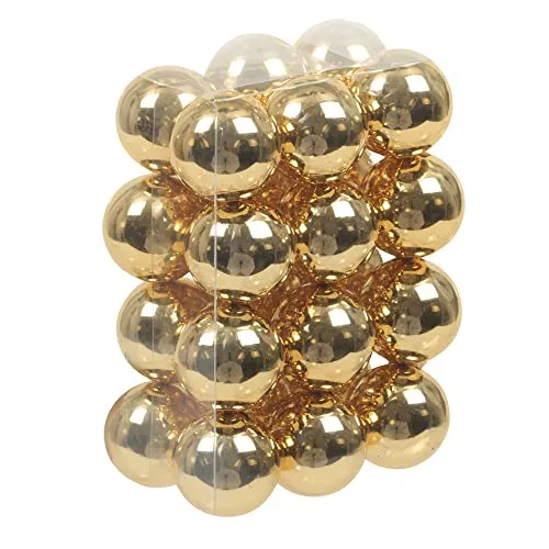 Kleine Baumkugeln aus Glas Ø 2 cm/2,5 cm/3 cm - Christbaumkugeln Baumschmuck Christbaumschmuck Weihnachtsbaumschmuck Weihnachtsbaumkugeln (Hellgold - (Glänzend), 2,5 cm)