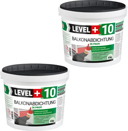 LEVEL+ Balkonabdichtung Dichtschlämme 2K L+10