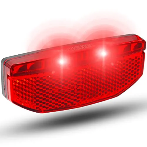 Büchel LED Fahrrad Gepäckträgerlicht | Rücklicht | Fahrradrücklicht für E-Bike | StVZO zugelassen | Fahrradlicht hinten