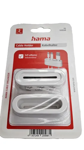 Hama Kabel Halter Kabel Organizer Selbstklebend Kabel Clip Befestigungsclip 2x