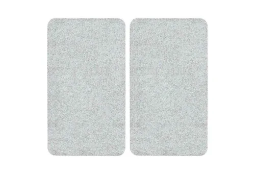 Maximex Herd-Abdeckplatte 2er Set Glasabdeckplatten Kochplattenabdeckung Herdabdeckplatten, Glas, Transparent 30 x 52 cm für Glaskeramik-Kochfelder