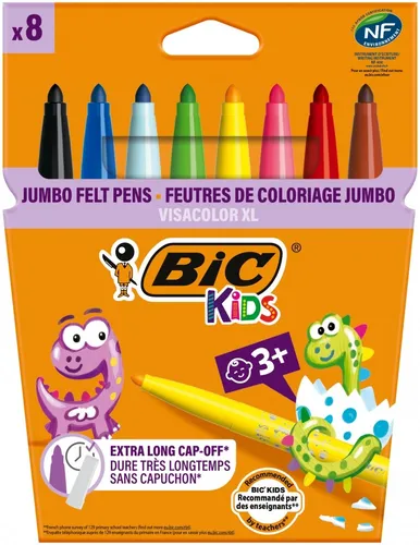 PISAKI 8KOL KIDS VISACOLOR XL BC PUD BIC 3270220010739