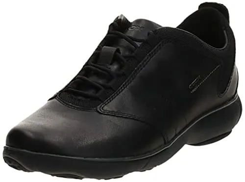 Geox Herren U Nebula A Sneakers, Schwarz, 44 EU - Herren-Sneaker mit atmungsaktivem Synthetik-Obermaterial für optimalen Tragekomfort und eleganten Look.